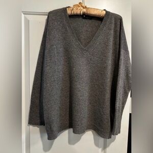 100% Cashmere V-Neck Boyfriend Sweater from Cashmere Boutique